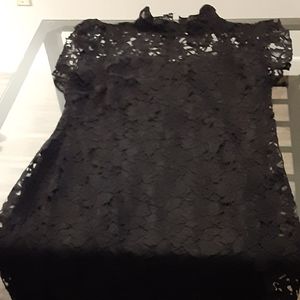 EUC Enfocus Studio Black Lace Cocktail Dress